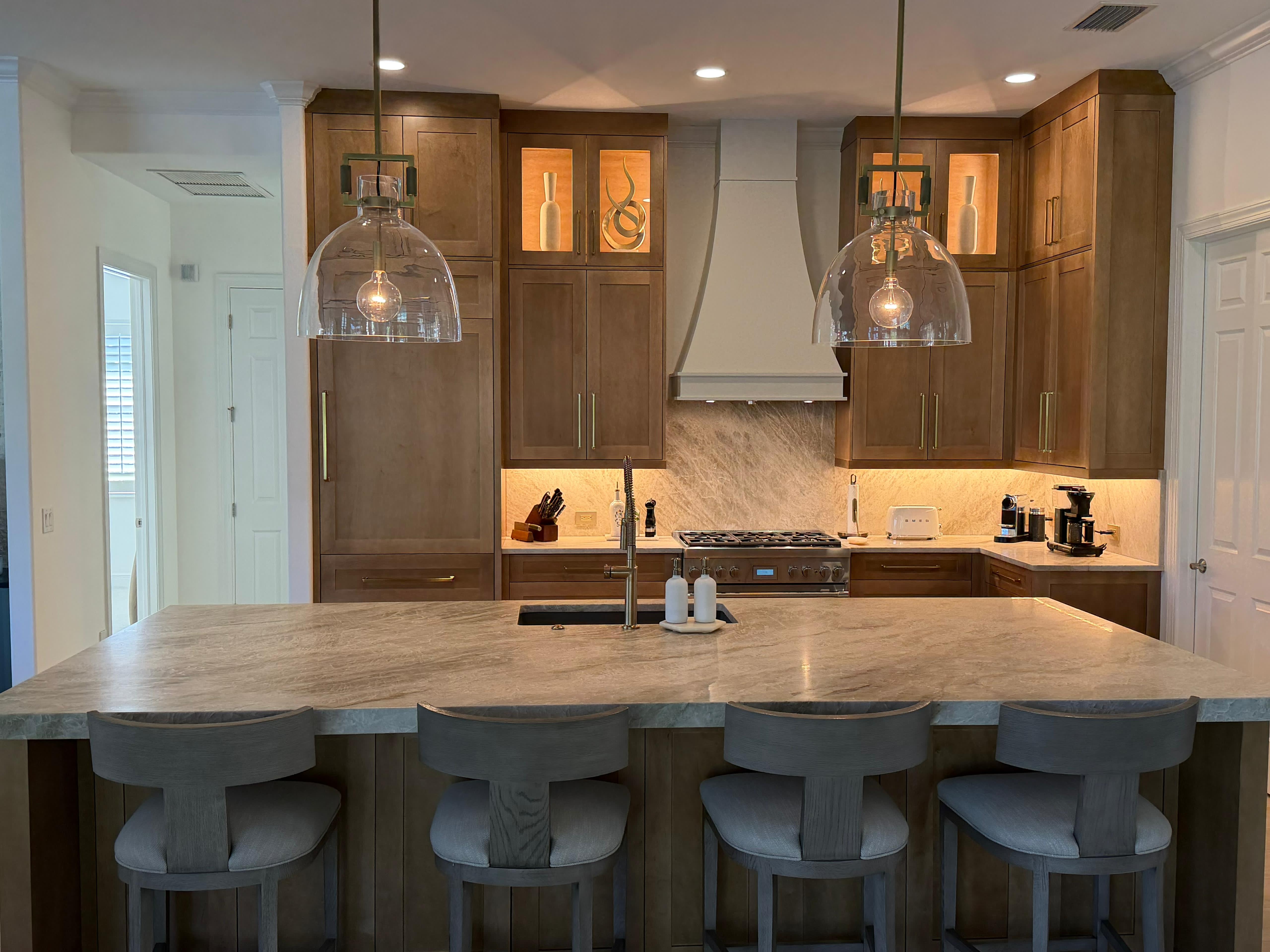 Backsplash installation project